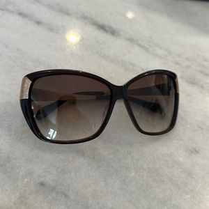 Oliver people’s brown and gold sunglasses